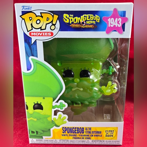 Spongebob as The Flying Dutchman Funko # 1943 (Nib) With Pop Protector - Picture 2 of 9